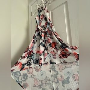 Asymmetrical Dress with Tie